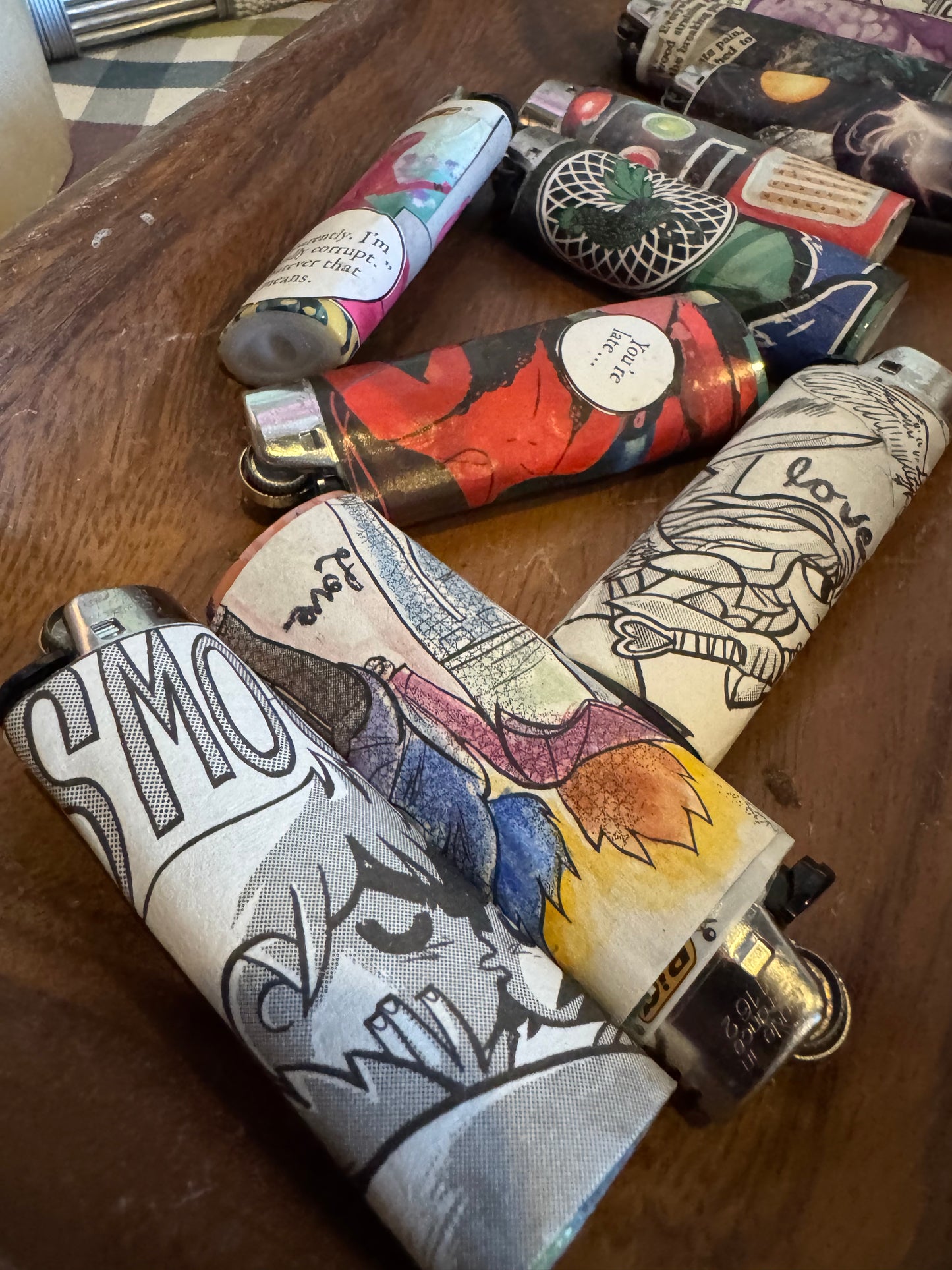 🔮🪬Witchy Collaged Lighters✨🕯️
