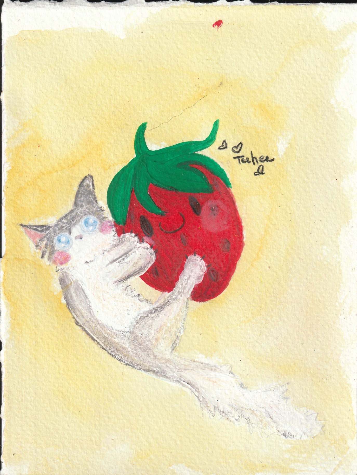 Tora Attacking Strawberry Sticker