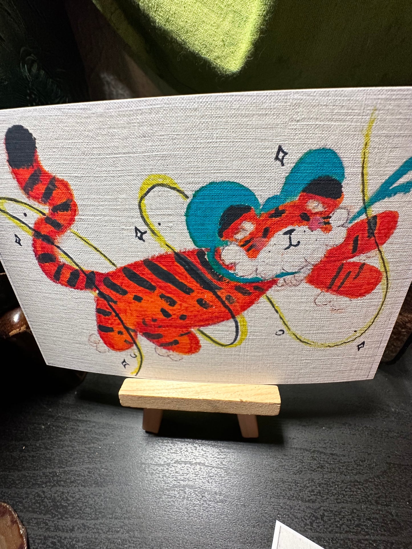 Tiger With A Bow Print