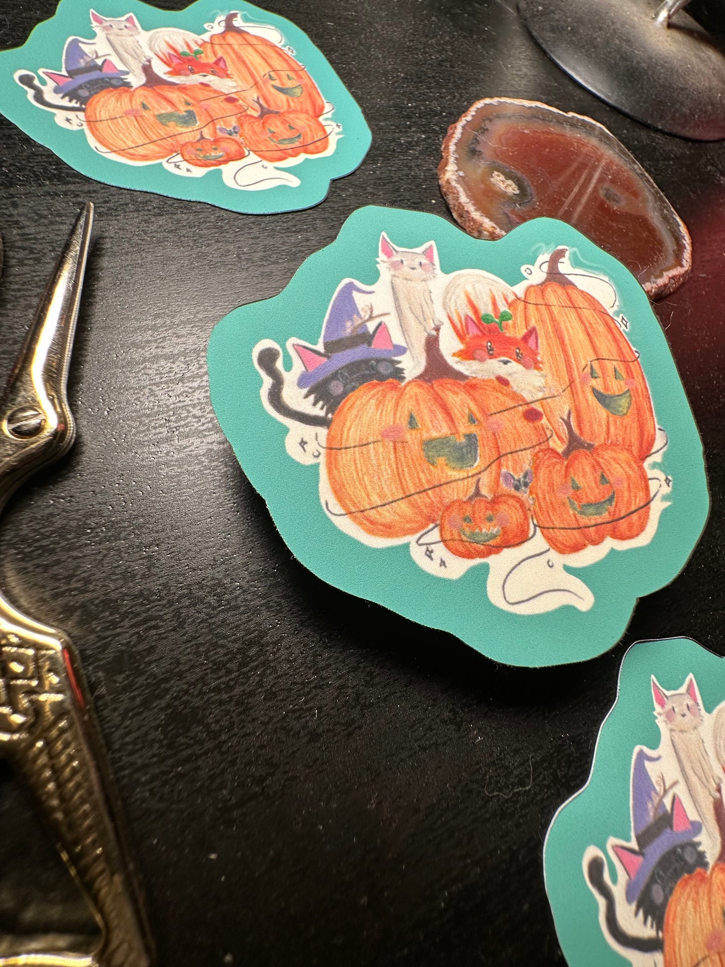 Pumpkin Gathering Sticker