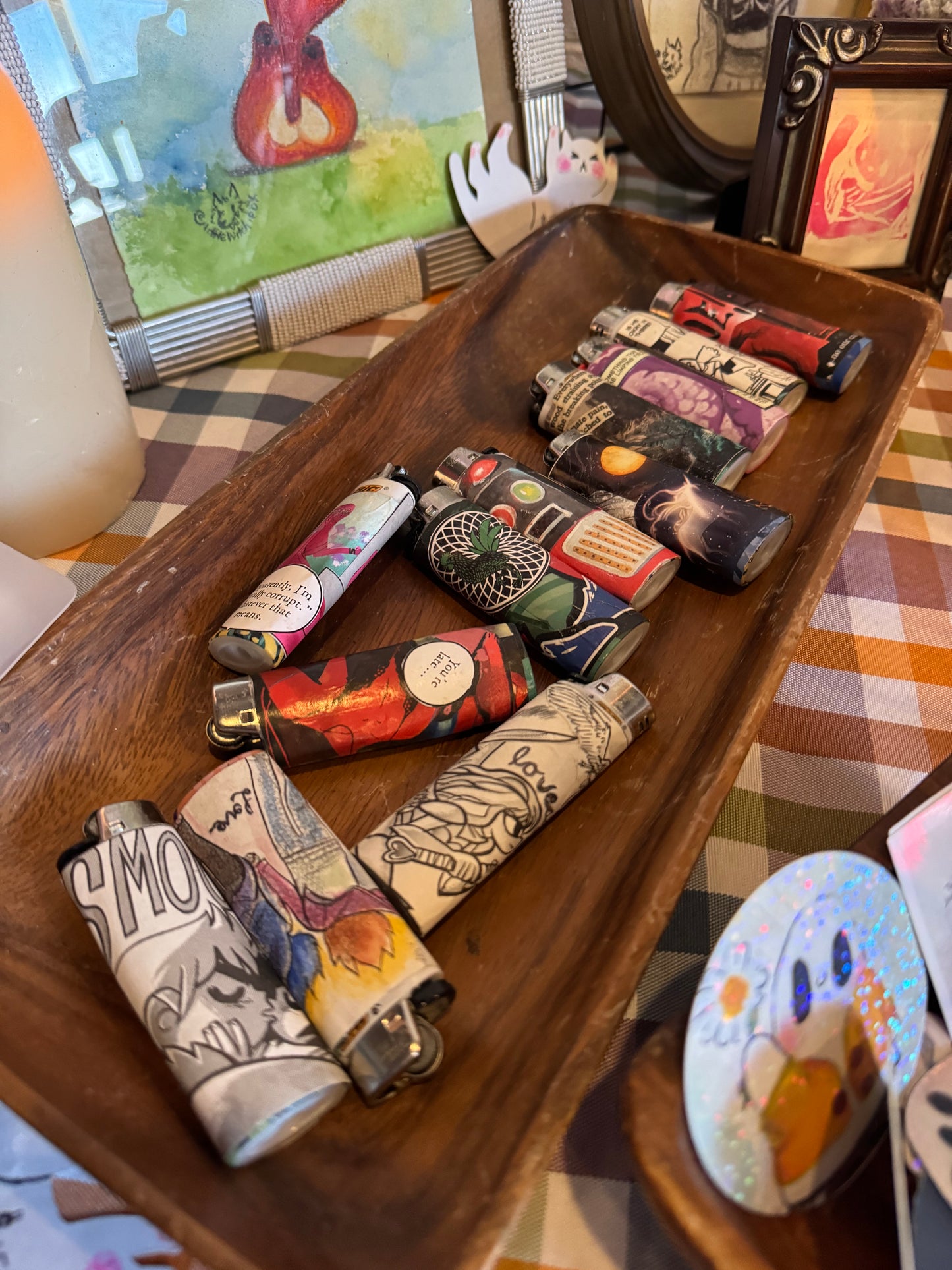 🔮🪬Witchy Collaged Lighters✨🕯️