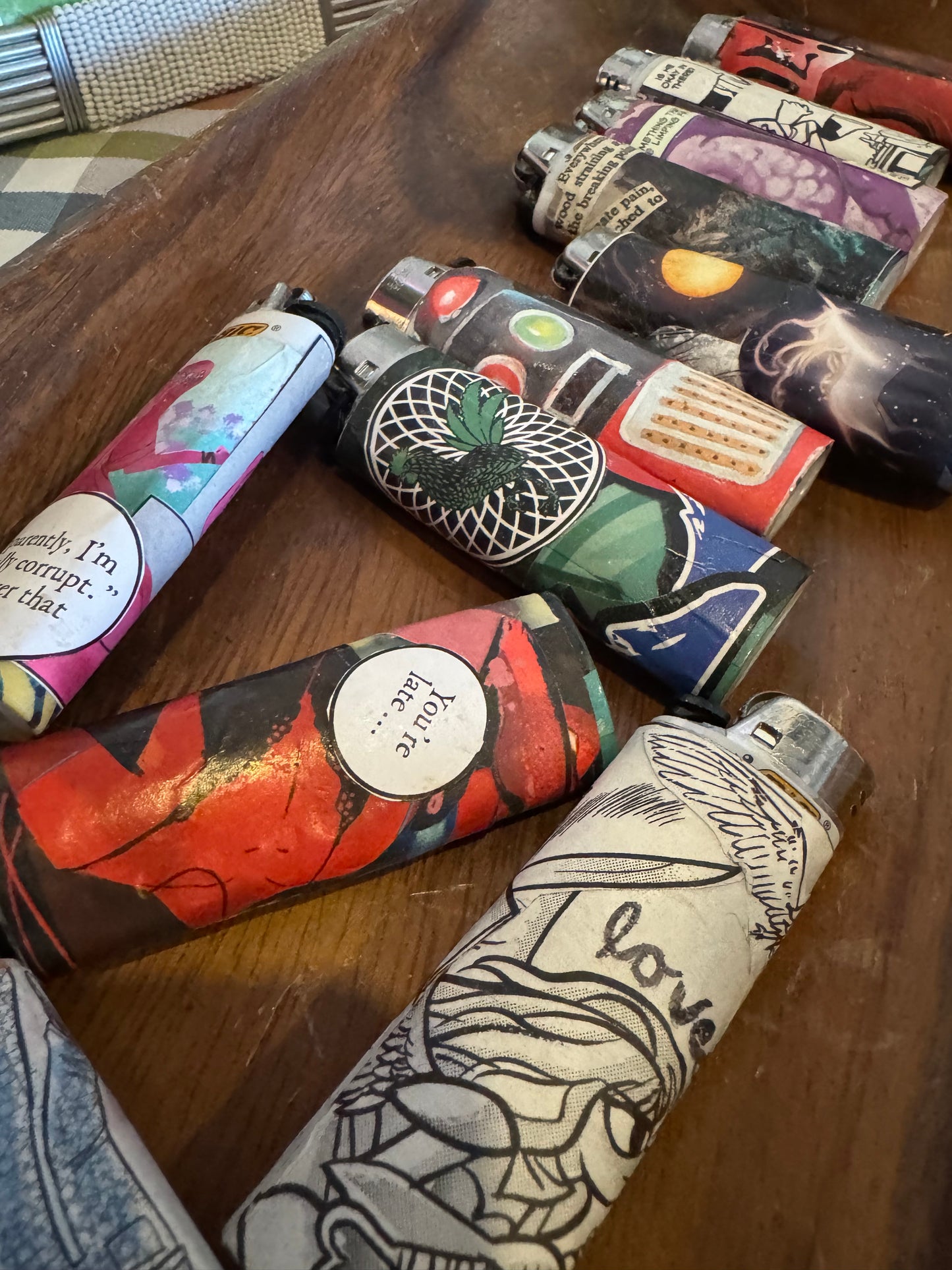 🔮🪬Witchy Collaged Lighters✨🕯️