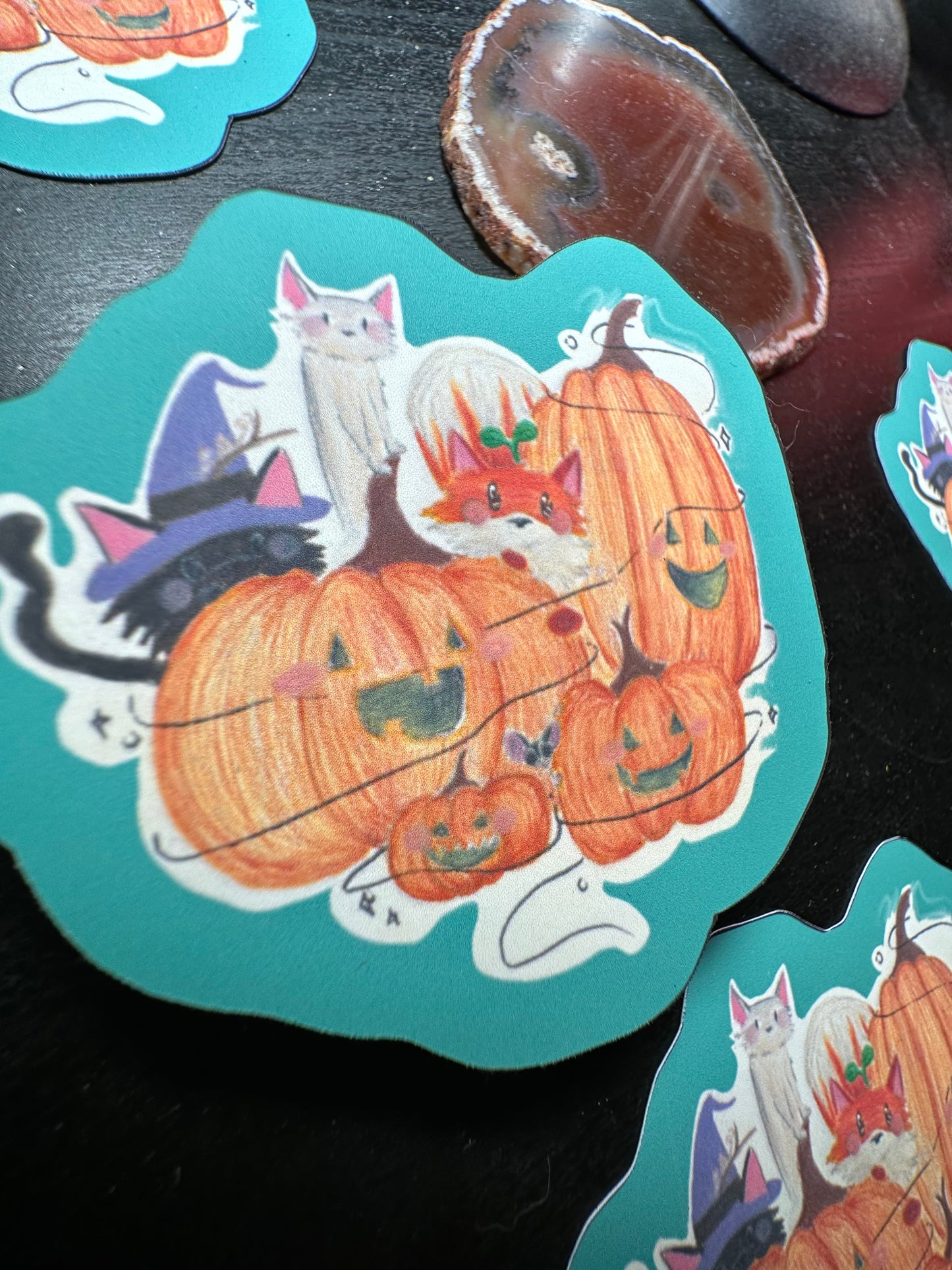 Pumpkin Gathering Sticker