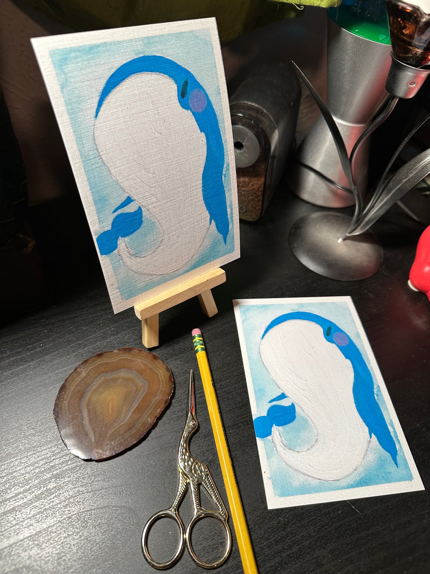 Whale. Ethereal Singer Print