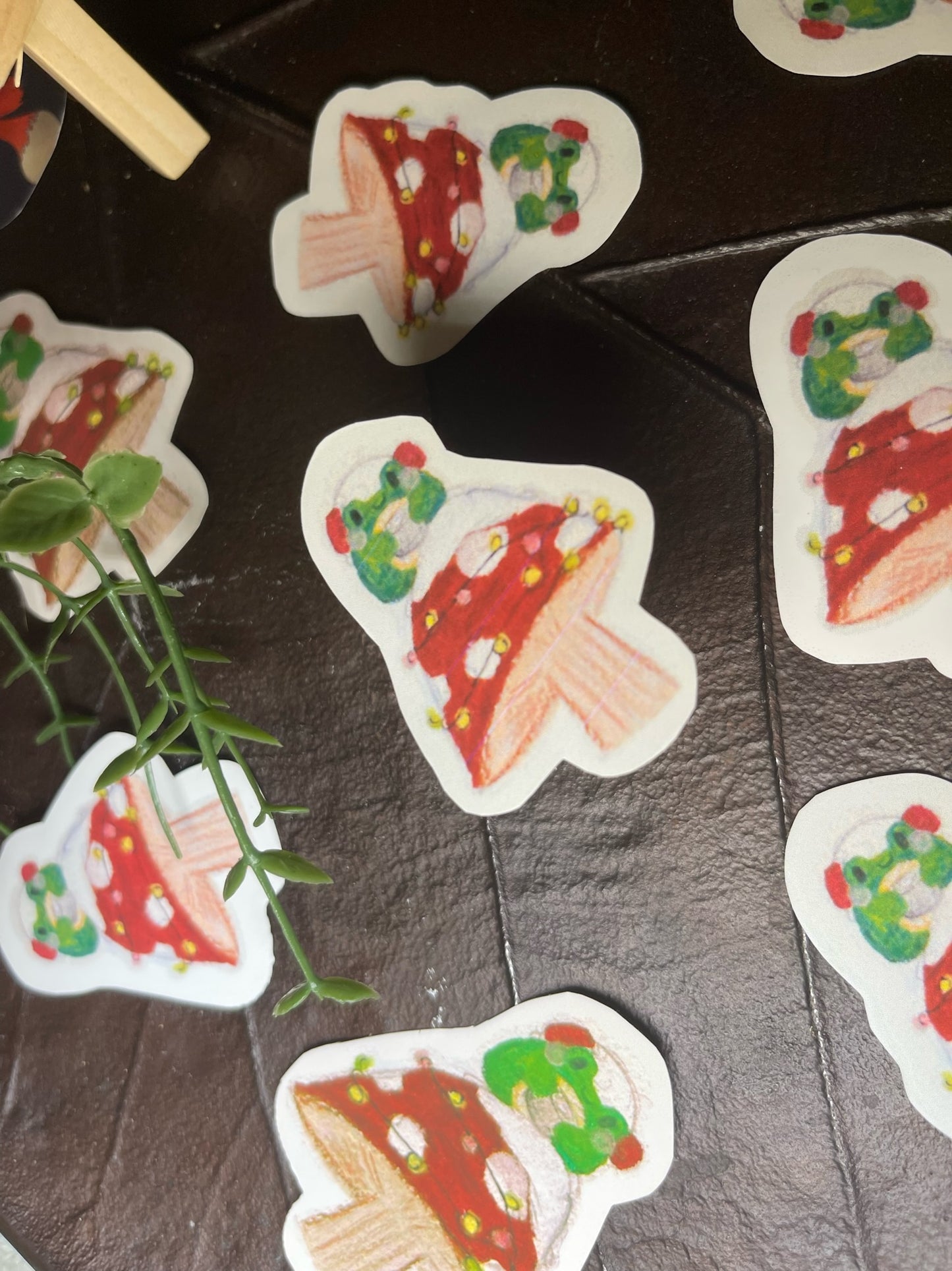 Mr. Froggy & A Toadstool Sticker