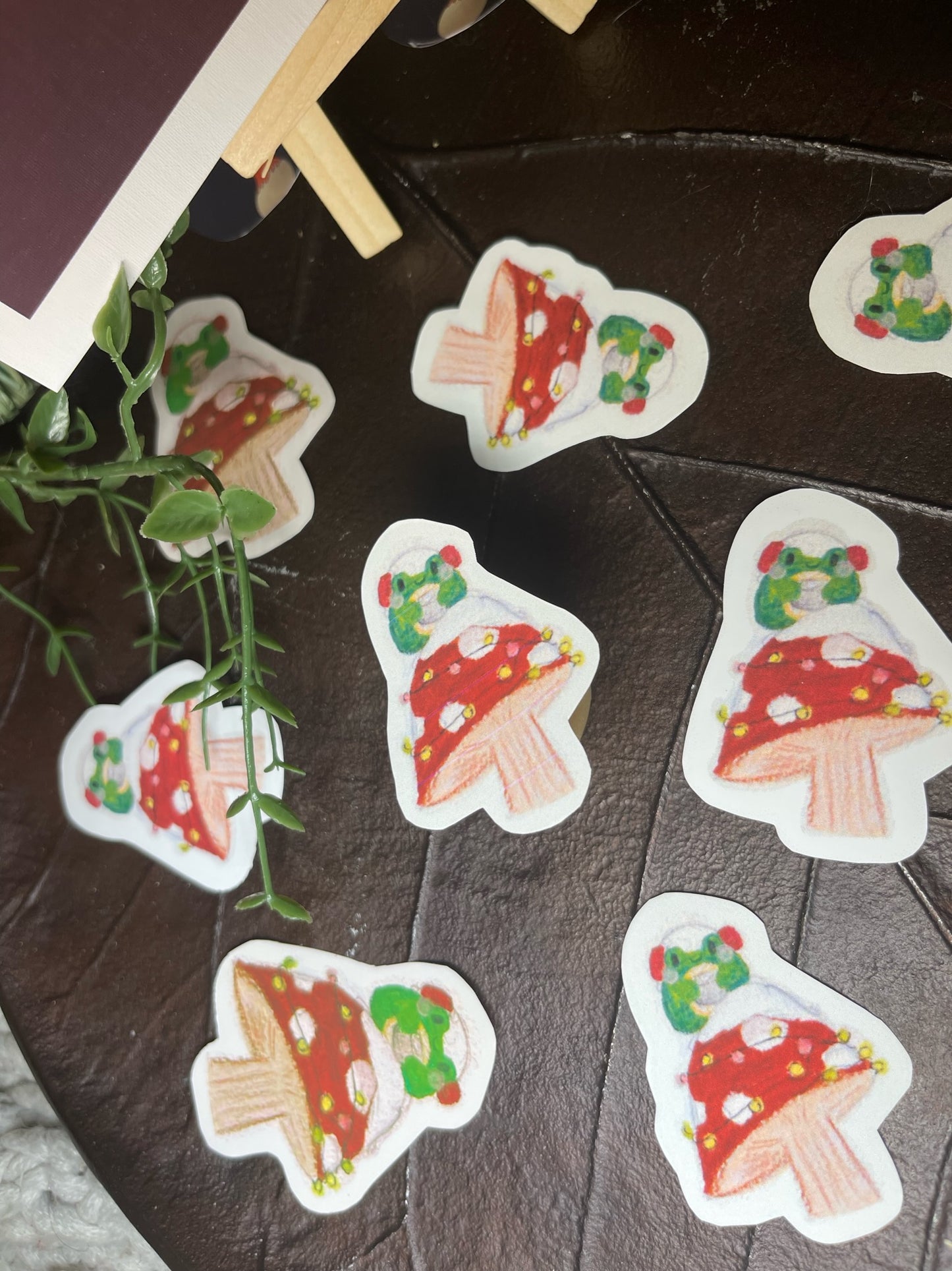 Mr. Froggy & A Toadstool Sticker