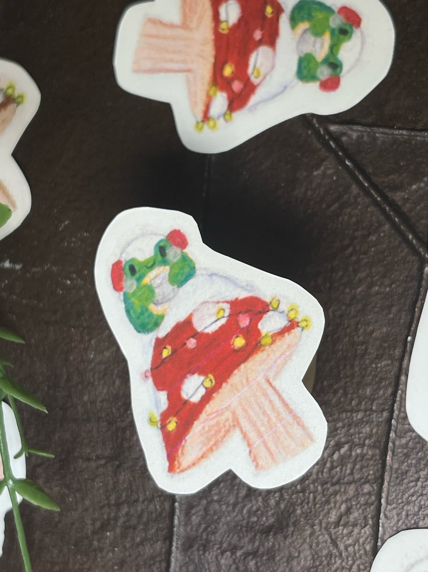 Mr. Froggy & A Toadstool Sticker