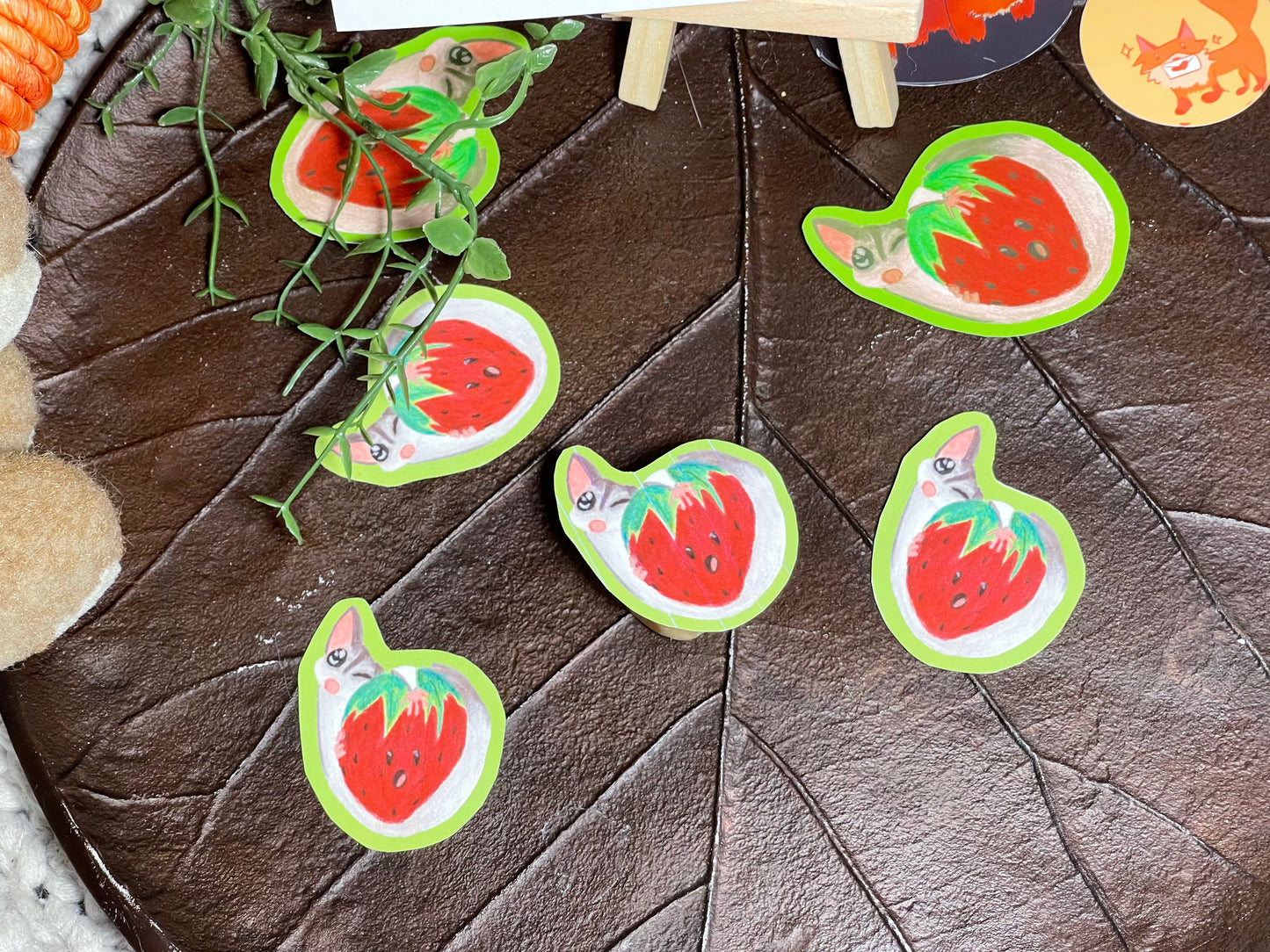 Kevin Hugging Strawberry Sticker