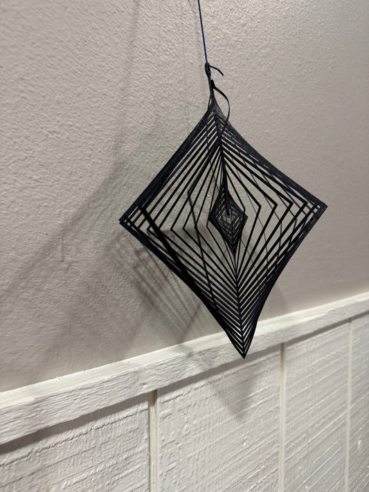 Spinning Diamond Windchime