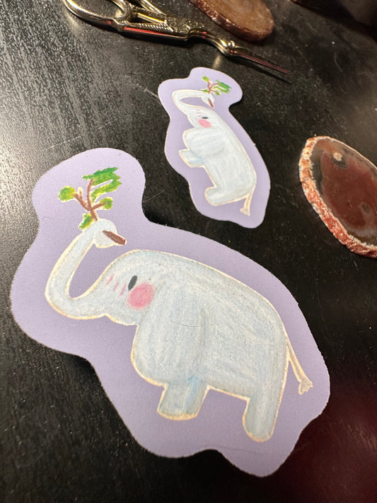 Elephant Friend Sticker