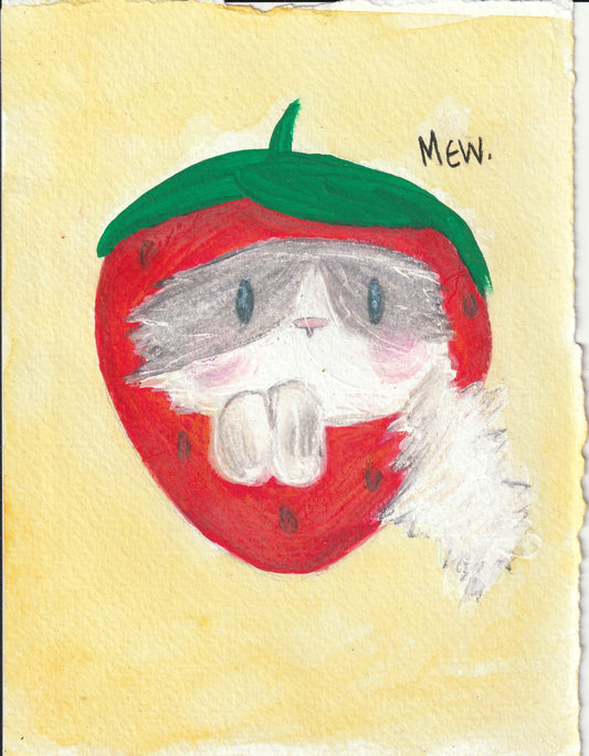 Tora Within Strawberry Sticker