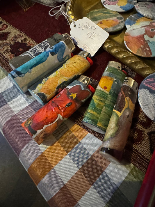 🔮🪬Witchy Collaged Lighters✨🕯️